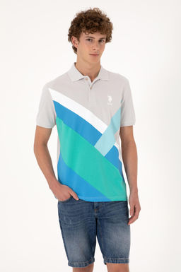 Erkek Regular Fit Polo Yaka Turkuaz Ti__rt Sepette S_rpriz _ndirim