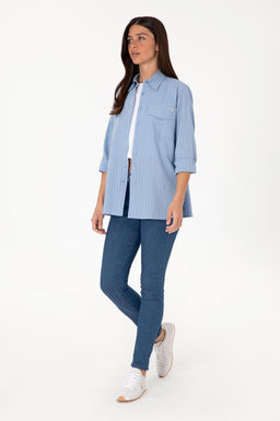 Kad_n Mavi Uzun Kollu G_mlek Sepette S_rpriz _ndirim - U.s. polo assn фото 4