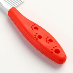 Расчёска Лапки с пластиковой ручкой, 17,5 х 3 см, красная - Пижон фото 4