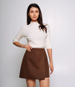 Юбка #КТ8662 (1), коричневый