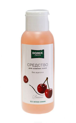 Domix Green Жидкость для снятия лака без ацетона Вишня, 105 мл