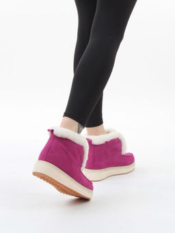 04-5603-3 CRIMSON Ботинки зимние женские (натуральная кожа, 100% шерсть)