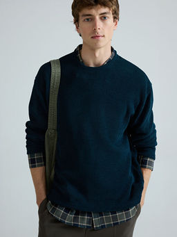 Bisiklet Yaka Erkek Triko Kazak