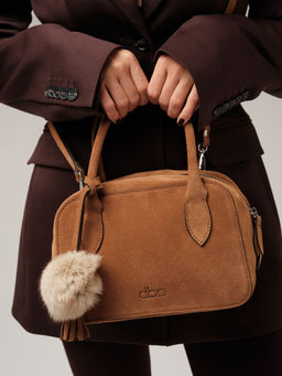 Замшевая сумка Polly DBR 31348 светло-коричневый  фото 3