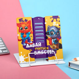 Подставка для книг «Давай учиться вместе!», 15.2×18 см