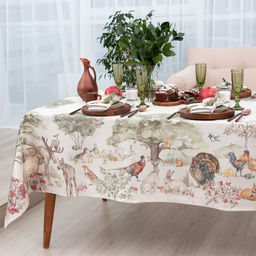 Набор столовый Этель Forest landscape скатерть 148*112+/-2см с ГМВО, салф.40х40 см - 4 шт  фото 3