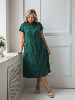 Платье 1338 темно-зеленый