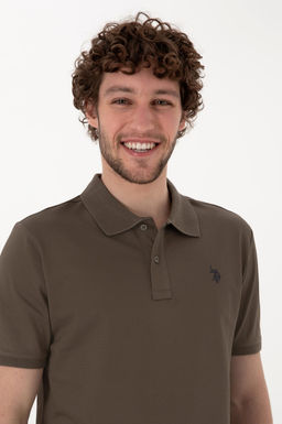 Erkek Regular Fit Polo Yaka Vizon Basic Ti__rt Sepette S_rpriz _ndirim - U.s. polo assn фото 2