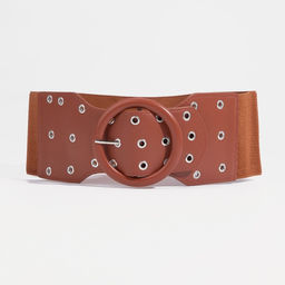 Ремень женский, ширина 10 см, пряжка металл, люверсы, цвет рыжий - Simaland фото 4