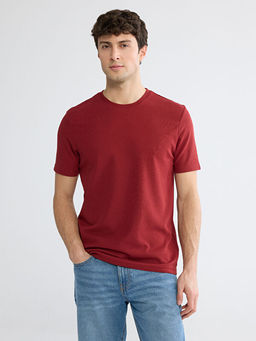 Bisiklet Yaka Penye Erkek Ti??rt