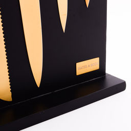 40609 Набор кухонных ножей нерж/ст + подставка дерево 6пр MB (х6) - Mayer&boch фото 4