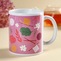 Подарочный набор Любимой бабушке: чай апельсин с шоколадом, 50 г., кружка 300 мл