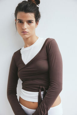 Top cruzado corto - H&m фото 2