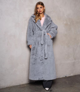 Шуба #КТ5099, серый - Dommod фото 4