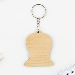 Цена за 2 шт. Брелок для ключей деревянный «Корги перевернутая», 4.7×6 см