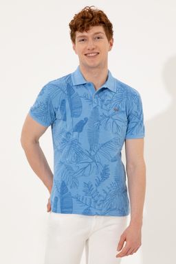 U. S. Polo Assn Мужская темно-синяя футболка с воротником-поло