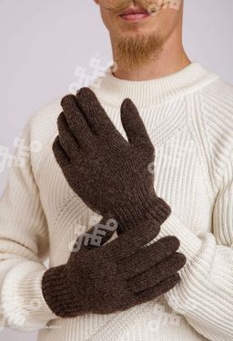 Перчатки взрослые из 100% монгольской шерсти (арт. 04186) - Mongolka фото 3