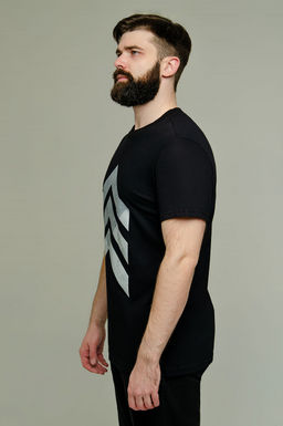 Арт. 61117 Футболка мужская 48-58 (6 шт) Цвет:черный - Идеал фото 5