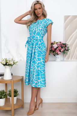 Платье Open Style 6838 голубой