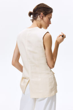 Chaleco en mezcla de lino - H&m фото 4