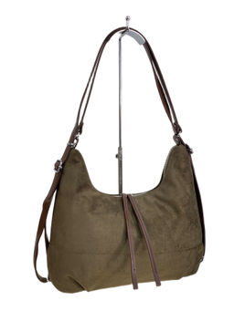 Женская сумка из искусственной замши, цвет зеленый