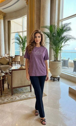 K13311 Футболка из замши ЛАВАНДА