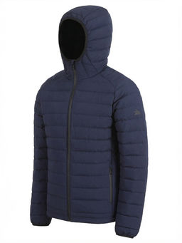 Куртка мужская стёганая с капюшоном с графеновой подкладкой темно-синего цвета 9623_1TS