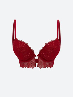 Balenli Dolgulu Dantelli Fantezi Ti??rt S?tyen