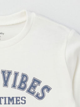 Bisiklet Yaka Bask?l? Uzun Kollu Erkek Bebek Ti??rt - Waikiki фото 2