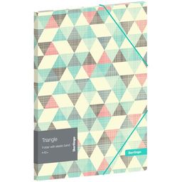 Папка для тетрадей, на резинке А5+ Berlingo "Triangle" (FB5_A5201) 600мкм, с рисунком