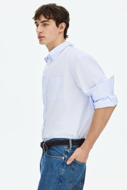 Camisa en popelina de algod?n Relaxed Fit - H&m фото 6