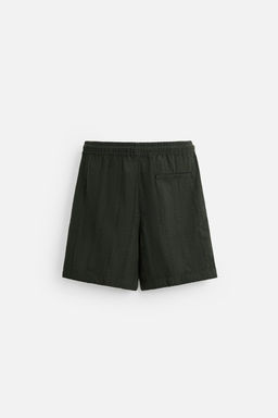 TEXTURED REGULAR FIT BERMUDA SHORTS - Zara фото 10