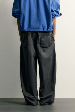 PANTAL?N CARGO RELAXED FIT / Azul el?ctrico - Zara фото 3