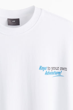 Camiseta con estampado Oversized Fit - H&m фото 6