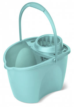 Ведро 12л с отжимом, со сливомПресто овальное С646