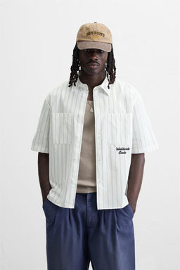 EMBROIDERED STRIPE SHIRT - Zara фото 2