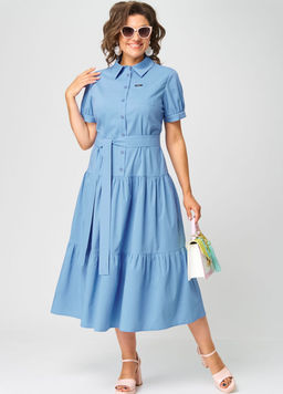 Платье EVA GRANT 7168С голубой
