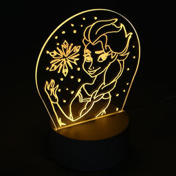 Холодное сердце «Чудесный ночник», 5 трафаретов, с маркером, с наклейками