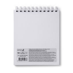 Светоч 80АРТ-013 Артбук (Скетчбук), тисн.золотой фольгой, блок белый, с жесткой подложкой, 100 г/м2 175*200 мм на гребне 80 л. 2 шт. Чёрное золото 000642  фото 4