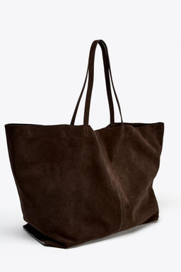 MAXI SUEDE TOTE BAG - Zara фото 4