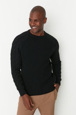 TRENDYOL MAN Ekru Casual Unisex Regular Fit Yunlu Bisiklet Yaka Sac Orgu Detayl? Triko Kazak TMNAW22KZ2059 - Trendyolmilla фото 20