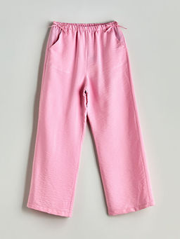 Beli Lastikli Fiyonk Detayl? K?z ?ocuk Pantolon