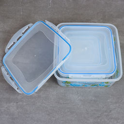 Салатник квадратный 5 штук Цветы / FD89 /уп 48/ - Галеонтрейд фото 12