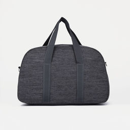 Сумка дорожная на молнии, наружный карман, длинный ремень, цвет серый - Simaland фото 3