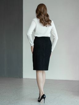 вельветовая, юбка на подкладке - Трика фото 4