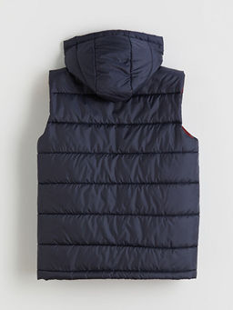 Kap??onlu Barcelona Bask?l? Erkek ?ocuk ?i?me Yelek