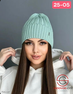 шапка женская сезон осень и зима двойная - Bruno фото 4