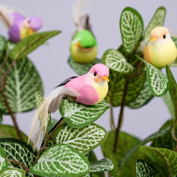 Цена за 6 шт. Декор на прищепке «Птица», МИКС, 8.5×2, 5×3 см