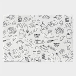 Салфетки сервировочные на стол Доляна Kitchen, 4 шт., 45×30 см, белые
