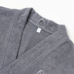 Халат махровый мужской «Этель. Самый лучший», размер 56-58, серый